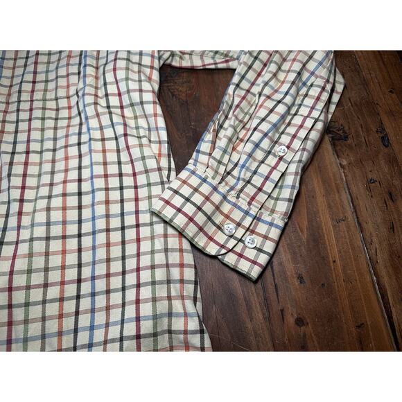 Orvis Shirt Mens Medium Plaid Flannel Signature Collection Button Down - Picture 6 of 9